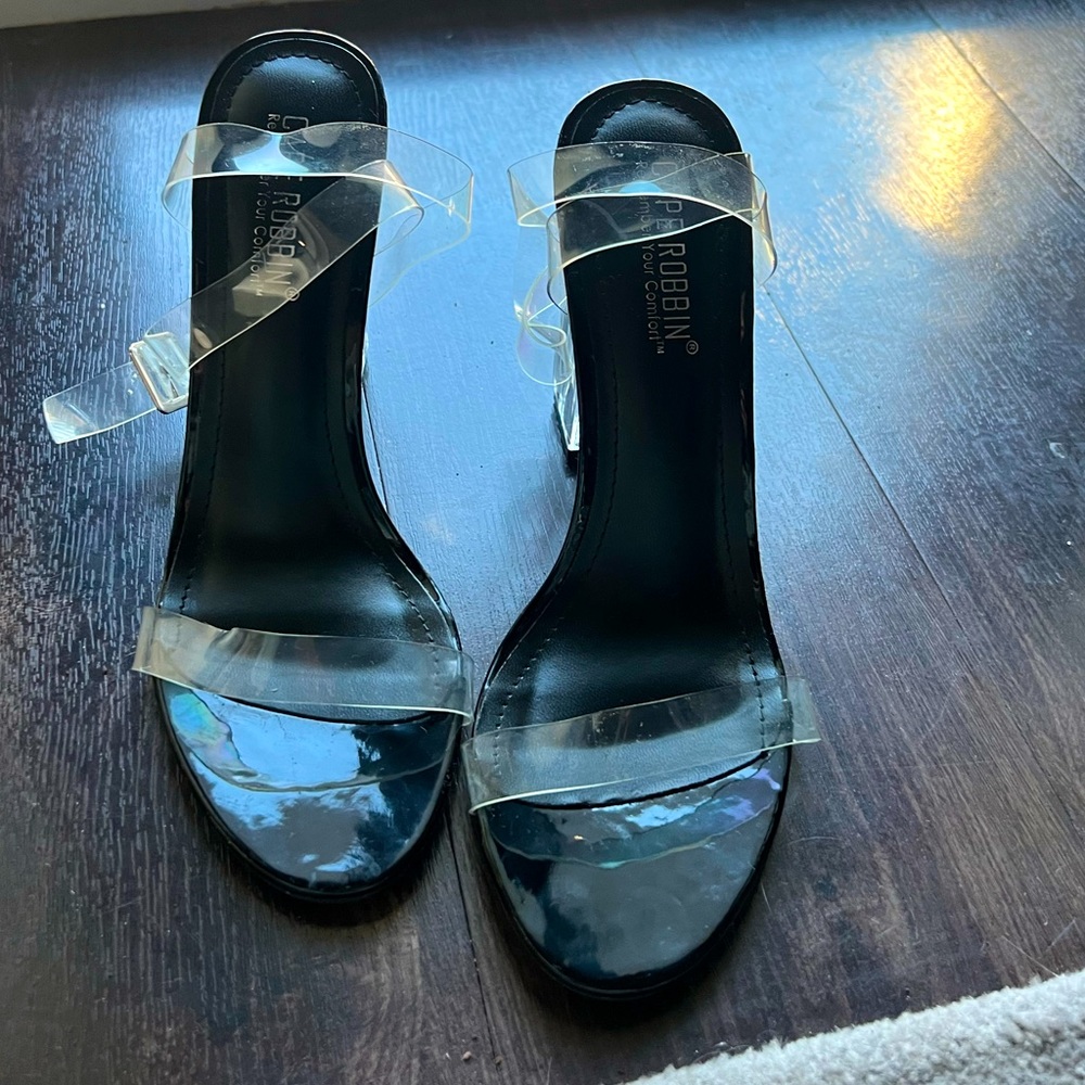 Cape Robbin Clear Strap Heels